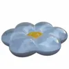 Tubi galleggianti gonfiabili 160 cm Forma di fiore bianco Nuoto Galleggiante Paillettes Piscina Acqua Toy249l