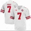 Nebraska Cornhuskers 7 Scott Frost 80 Kenny Bell 3 Taylor Martinez 93 Ndamukong Suh Mens Football Stitched Jersey