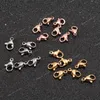 120 stks 18K GOUD GOLDE RAAMLOSS STAAL Lobster Clap Clasp Sieraden Bevindingen Sieraden Makelwerk bevindingen Componenten