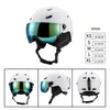 Nuovi occhiali da sci con lenti invernali per casco da sci con casco da sci universale per bambini adulti PF