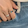 bagues assorties bague vintage bagues de promesse pour couples bague de luxe légère bagues de classe bagues de créateur unisexes hommes femmes bagues en argent Saint Valentin pour femmes