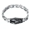 Brazalete Pulseras de metal chapado en plata Hombres Escorpión Encantos Punk Hombre Brazaletes Pulsera