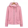 LL-Lu Luluwomen New Fashion Hoodie Sweatshirt Fleece fodrade full zip upp jacka tröja långärmare jacka med fickor för kvinnor flickor