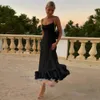 Schwarze kurze Ballkleider ärmellose Bustier Roben de Cocktail Teelänge Abendgesellschaft Kleider für Frauen