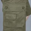 Shorts masculinos de verão shorts casuais de vários bolsos masculinos finos de cargo militar shorts táticos homens algodão de algodão solto casual calça curta 230417