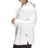 Men's Jackets Men's Running Jacket with Hood Gym Sports Blouse and Running Training Hooded Bodybuilding and Workout