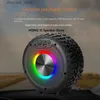 Głośniki telefonu komórkowego Wysoka moc bezprzewodowa głośnik Bluetooth Creative Wheel Battle Portable Outdoor Suboofer Card Q231118