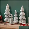 Weihnachtsdekorationen Mini Kleiner Weihnachtsbaum Desktop-Dekoration Zedernnadel Weihnachten Neujahr Home Decor DIY Ornament Drop Lieferung Ho Dh82C