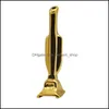 Tubi per fumatori Lega di alluminio Portatile 57Mm Tubo per tabacco da fiuto Mini Golden Man Trofeo Tubo in metallo Vuoto Sniffer Pippotto Sniff Dispense Otzny