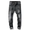 Мужские камуфляжные брюки дизайнерские джинсы расстроенные разорванные байкерские байкерские сжисские мотоциклеты