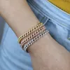 Cuff High Quality Beach Style Hip Hop Lock Lobster Charm Bling Micro Pave Cz Miami Cuban Chain Bracelets For Women Wholesale Jewelry 231116