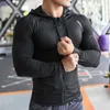 Men's Jackets Men brand hoodies gym sport running fitness training outdoor bodybuilding sweater sportswear male hooded jacket mma dry fit