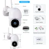 Ny smart kamera 5MP HD WiFi CCTV Night Vision Webcam Outdoor IP Camera P2P Video Surveillance Security Monitor för Tuya -appen