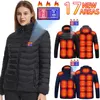 Men's Down Parkas 21 Areas Electric Heated Jacket Winter Men's Women's USB Heating Jacket Heated Vest Moto Thermal Coat Clothing Camping Ski 231117