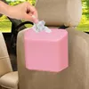 Interiörstillbehör Bil Trash Can Tissue Holder With Lid Organizer Storage Box For Travel Van Truck Cargo Home Office