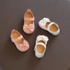 Sandalen est Sommer Kinderschuhe Mode Leder Sweet born Sandalen für Mädchen Kleinkind Baby Atmungsaktiver Kristall Säuglingsschuh F01214 230417