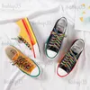 Dress Shoes Vulcanized Sports Shoes Women's Canvas Sports Shoes Summer Candy Color Fashion Rainbow Women's Thick Soled Women's Flat Shoes T231117