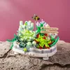 Outros brinquedos Mini Bonsai Bloco de construção Flor Planta criativa Flor de cerejeira Árvore em vaso Buquê DIY Ornamentos para casa Montagem Brinquedo amigo presente 231116