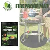 Outdoor Pads Runde Grillschutzmatte Feuerfester Grillteppich Bodenschutz gegen Fettspritzer Für Kamin Camping MC889