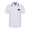 Heren Polo heren gebreide kleding met korte mouwen Polo shirt Casual slanke past pak kraag knop poloshirt ademend zomer top modekleding m-3xl polo44