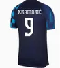 22 23 Croacia World Caps Soccer Courseys Croatie 2023 Croazia Modric Perisic Rakitic Mandzukic Kovacic Republika Hrvatska Shirt Men Kids Kids Uniform