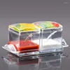 Storage Bottles Spice Jar Salt And Pepper Seasoning Bottle Kitchen Condiment Honey Container Durable Acrylic Sauce Box