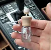 Car Perfume Bottles Empty With Clip Wood Stick Diffusers Air Conditioner Vent Clips Automobile Air Freshener Glass Bottle Cars Decorations SN6879