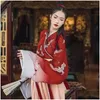 Palco desgaste hanfu estilo chinês mulheres vestido de dança tradicional feminino fada cosplay traje vermelho halloween roupas entrega entrega vestuário dhy10