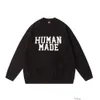 HumanMade Bear Designer Sweaters Mens Sweater Hoodie Menselijk gemaakt nieuwe brief Bruine beer Jacquard Borduurwerk herfst/winter ronde nek trui mannen vrouwen paren 218