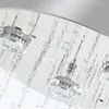 Ljuskrona Lång kristallkronkronor för trappa lyxig design Cristal Lamp Modern heminredning inomhusbelysning vardagsrum Led Light Fixture
