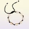 3pcs schwarzweiß Boho Natural Girls Muscheln Charme Armbänder für Frauen Strand Schmuck handgefertigt