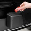 Interiörstillbehör Bil Trash Can Tissue Holder With Lid Organizer Storage Box For Travel Van Truck Cargo Home Office