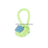 Dog Toys & Chews Large Small Dogs Toy Interactive Cotton Rope Mini Ball For Dog Cat Accessories Toothbrush Chew Supplies Drop Delivery Dhjok