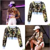 Abbigliamento hip hop danza hip hop abbigliamento adts iti cappotto donna jazz top performance abiti da ballo moderno dt7stage drop drop drop aplare dh3sw