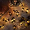 LED Strings LED Outdoor Kerosene Lamp String Lights Waterproof Battery Power Fairy Lights For Christmas Holiday Wedding Party Decoration P230414