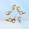 DIY 1000pcs Lobster Clasps For Necklace Earrings Bracelet Jewelry Whole 126mm Alloy Jewelry Findings Components1693650