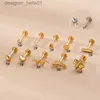 Stud 1 pièce 1.2*8mm Piercing bijoux de corps plug-in lèvre Stud pour femmes 2022 nouvelle tendance oreille manchette en acier inoxydable boucles d'oreilles pour adolescents L231117