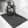 Table Mats Kitchen Draining Pad Non Slip Water Absorbing Layer Coffee Bar Dish Mat Countertop Quick Dry Waterproof Faucet