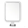 Compact Mirrors Fogless Bath Mirror Square Anti-fog Hanging Shower Shaving Mirrors Vacuum Suction Cup Wall Mount with Razor Hook for Bathroom 231116