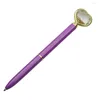 Kawaii Crystal Ballpond Pen Fashion Girl Heart Shape