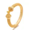 Bangle 24K Luksusowa bransoletka Dubai Gold Women Bride India Prezent biżuterii można otworzyć 231116