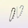 100pcs 3holes 506470mm Silverbronze Color Larger Safety Pins Brooches Findings DIY Jewelry Finding3896253