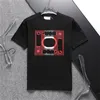 Camiseta masculina de grife de tee masculino de moda preta e branca Classic Alphabet Print Brand de luxo 100% algodão respirável Slim casual masculino masculino e feminino MESMO MODELO 3XL#99