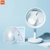 Xiaomiyoupin Solove Desktop Fan 4000MAh Batterikapacitet USB laddar lågt brusuppladdningsbart 3 -läge Vindhastighetskylning Oscillating292i