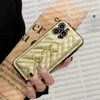 Designer Phone Case Luxury iPhone Case For iPhone 15 Pro Max Cases Apple iPhone 14 Pro Max 12 13 Cases Brand Side Full Coverage Leather Mobile Cover