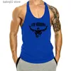 Męskie topy zbiornikowe męskie top gym dystans singlets Singlets Fitness Clothing trening bawełniany koszulka bez rękawów Summer