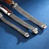 Cuff KALEN Fashion Link Chain Bracelet 22cm Stainless Steel Mesh Chain Bangle Men Jewelry Accessories 231116