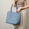 New Arrival 2023 hand woven 2in1 women's Fashion Handbag Designer Show Knitting Design Casual Tote Shoulder Bag Crossbody Bags Composite Bag CHP-005