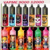 オリジナルのVapme Fire 9000使い捨てベイプペンポッドデバイスパフ12k/10k/9k充電式オプションeタバコ