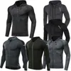 Men's Jackets Men brand hoodies gym sport running fitness training outdoor bodybuilding sweater sportswear male hooded jacket mma dry fit